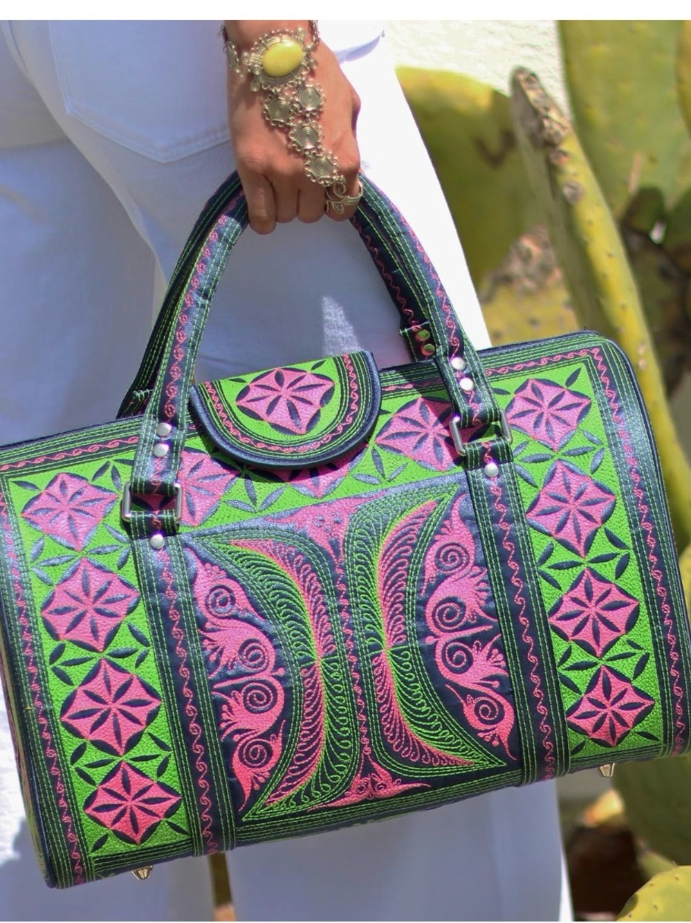 Banda Bags Mini Weekender Embroidered Bag | Boho Western Artisan
